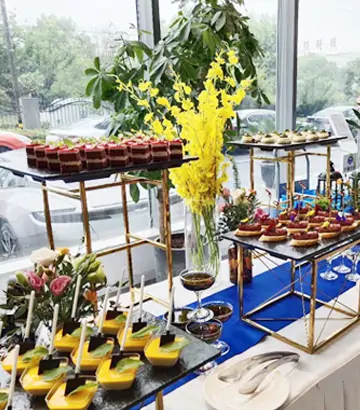 Banquet Gold Dessert Display Rack