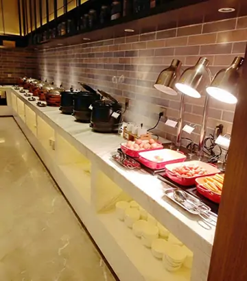 Hotel Long Buffet Prep Counter
