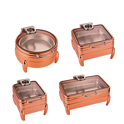 Deluxe Hydraulic Buffet Hot Pot Stove | Hotel Catering Food Warmer Serving Equipment