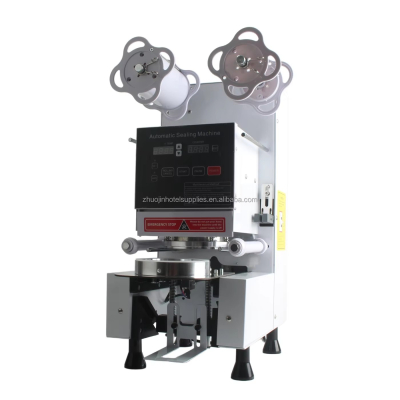 Commercial Automatic Bubble Tea Cup Sealing Machine, 20pcs/min, 110V/220V